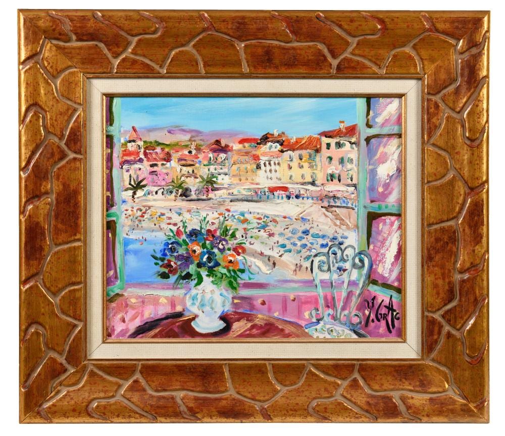 Yvon Grac comparable auction result: yvon grac n 1945 nice vue sur castel plage