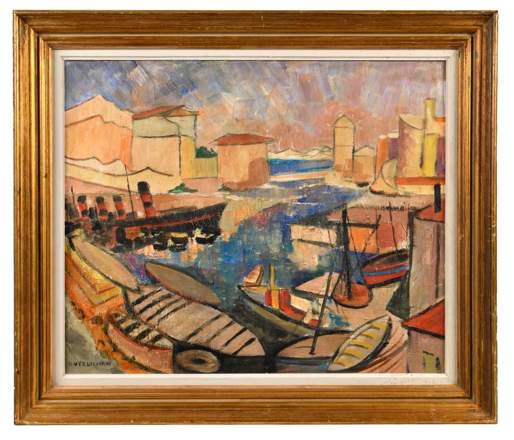 André Verdilhan comparable auction result: andr verdilhan 1881 1963 bateaux au port