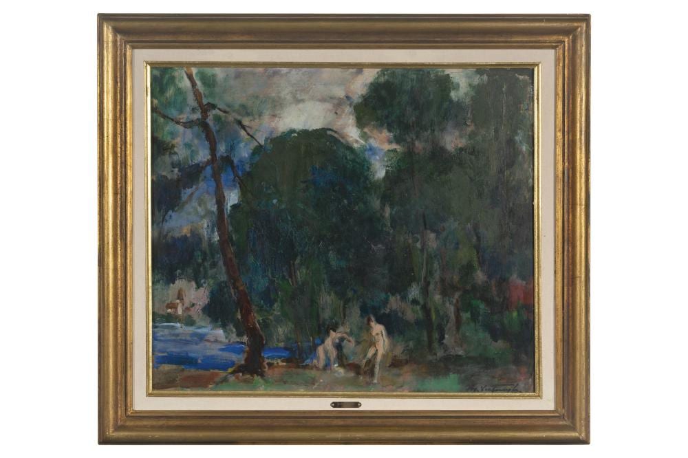 Médard Verburgh comparable auction result: m dard verburgh 1886 1957 baigneuses au bord de l tang 1938