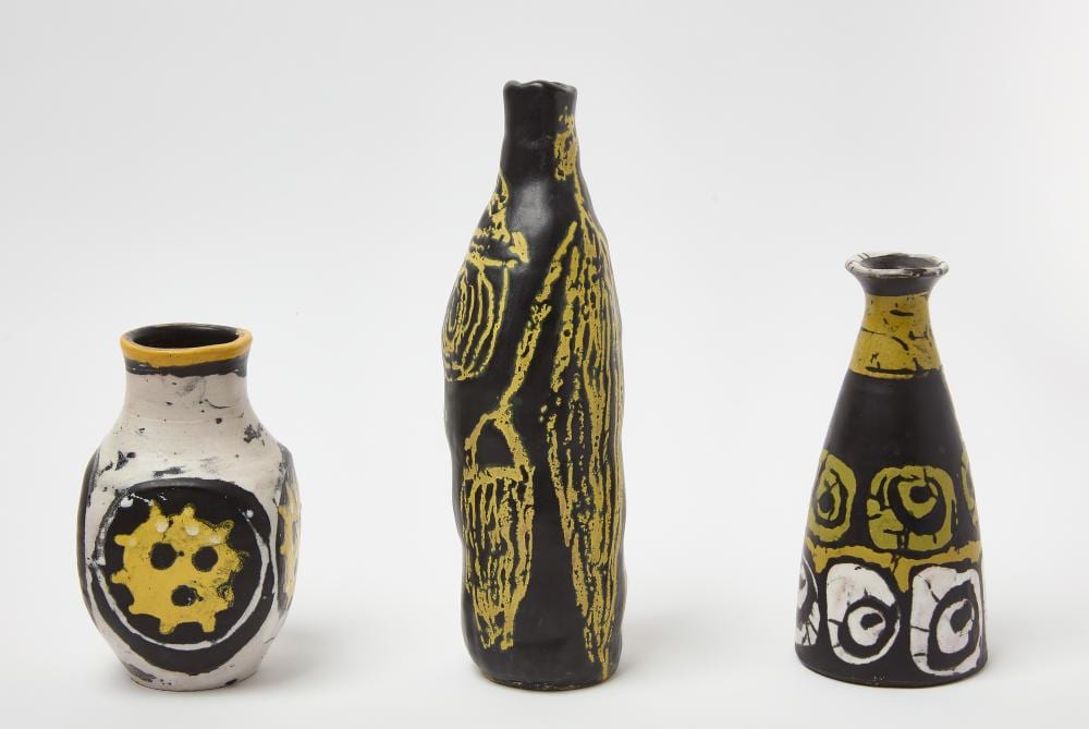 Livia Gorka comparable auction result: livia gorka three pieces of modern art pottery