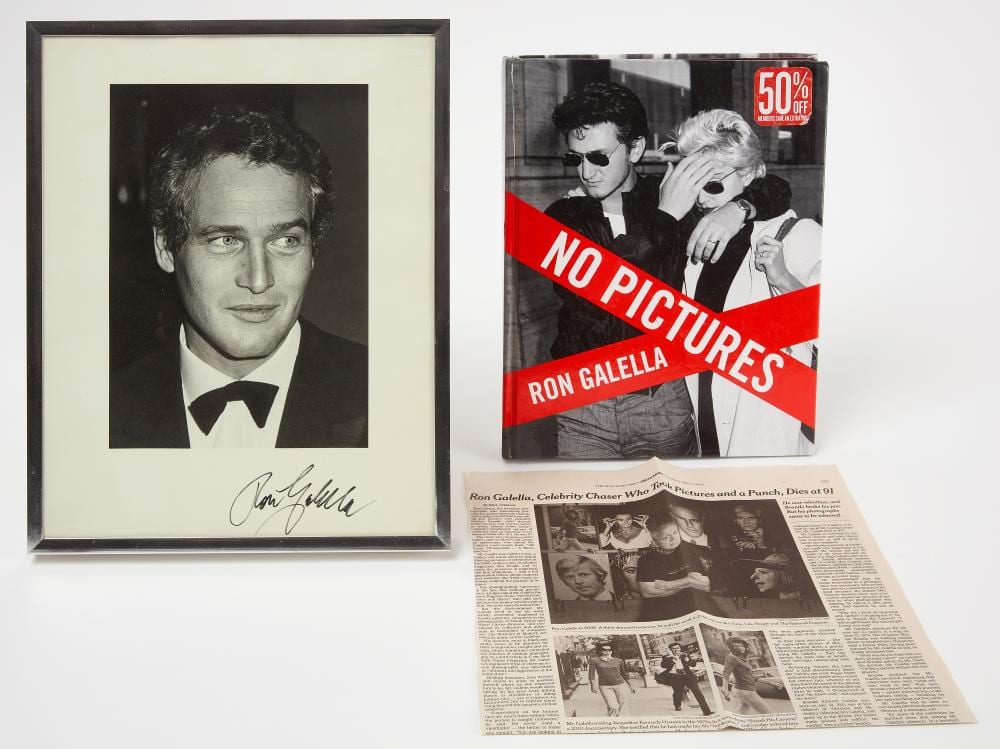 Ron Galella comparable auction result: ron galella photograph of paul newman
