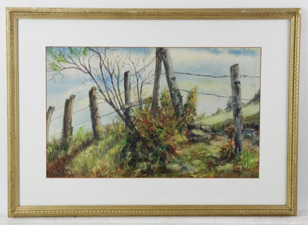 Sears Gallagher comparable auction result: sears gallagher the good neighbor watercolor