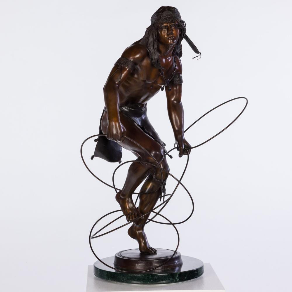 Stanley Quentin Johnson comparable auction result: stan johnson ut 1939 2017 hoop dancer bronze