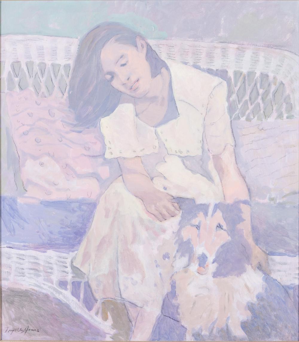 myrtle jones savannah 1913 2005 mini with dog o c · Everard Auctions and Appraisals · 2025-06-17 Myrtle Jones comparable auction result: myrtle jones savannah 1913 2005 mini with dog o c