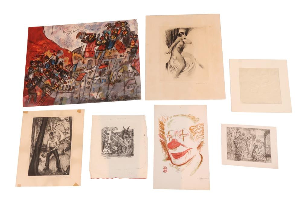 robert kipness american 1931 two unframed tree prints · Nye & Company · 2025-06-12 Robert Kipness comparable auction result: robert kipness american 1931 two unframed tree prints