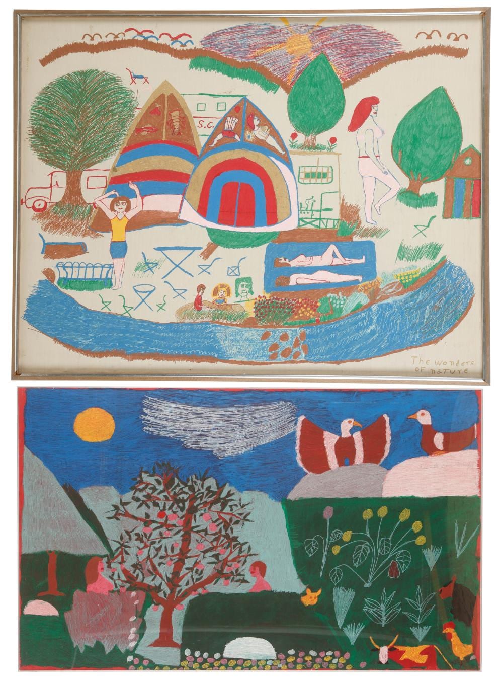Floretta Warfel comparable auction result: floretta warfel american 1919 1993 2 works