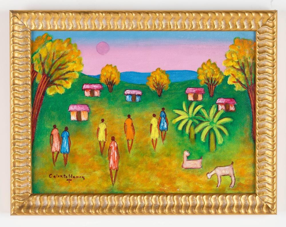 Henri Calixte comparable auction result: henri calixte haitian 1933 2010 heading home