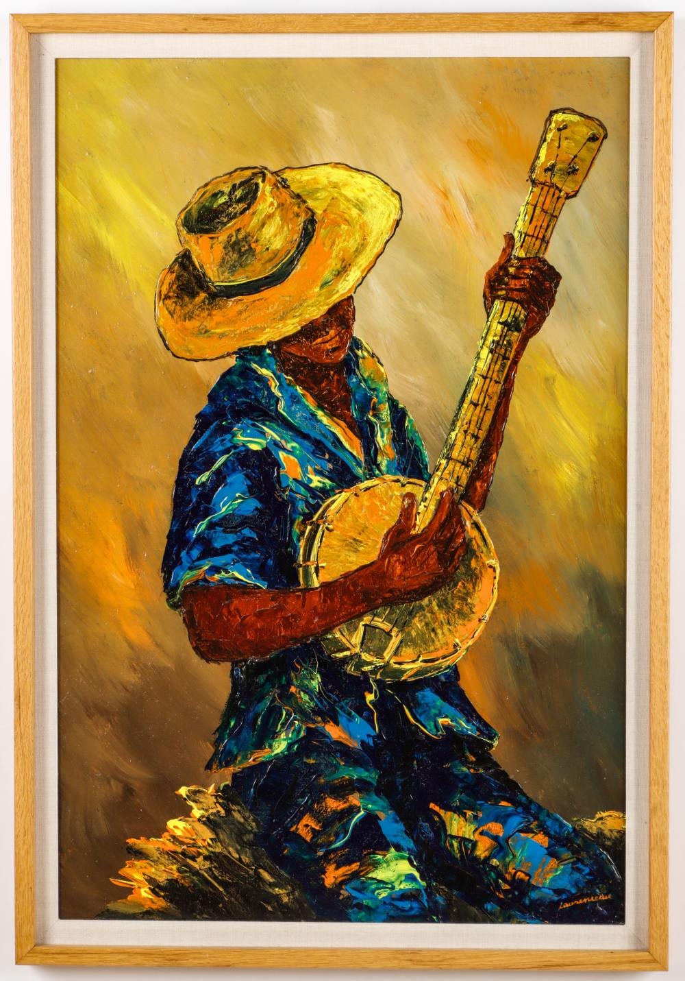 Lyonel Laurenceau comparable auction result: lyonel laurenceau haitian b 1942 untitled