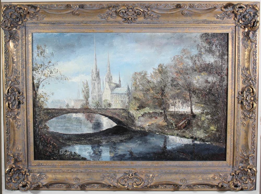 Willy Gisin comparable auction result: willy gisin oil on masonite