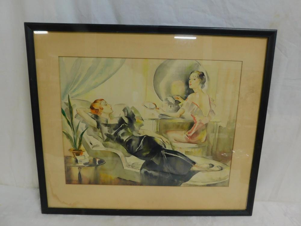 Heinrich von Angeli comparable auction result: h erman giesen watercolor