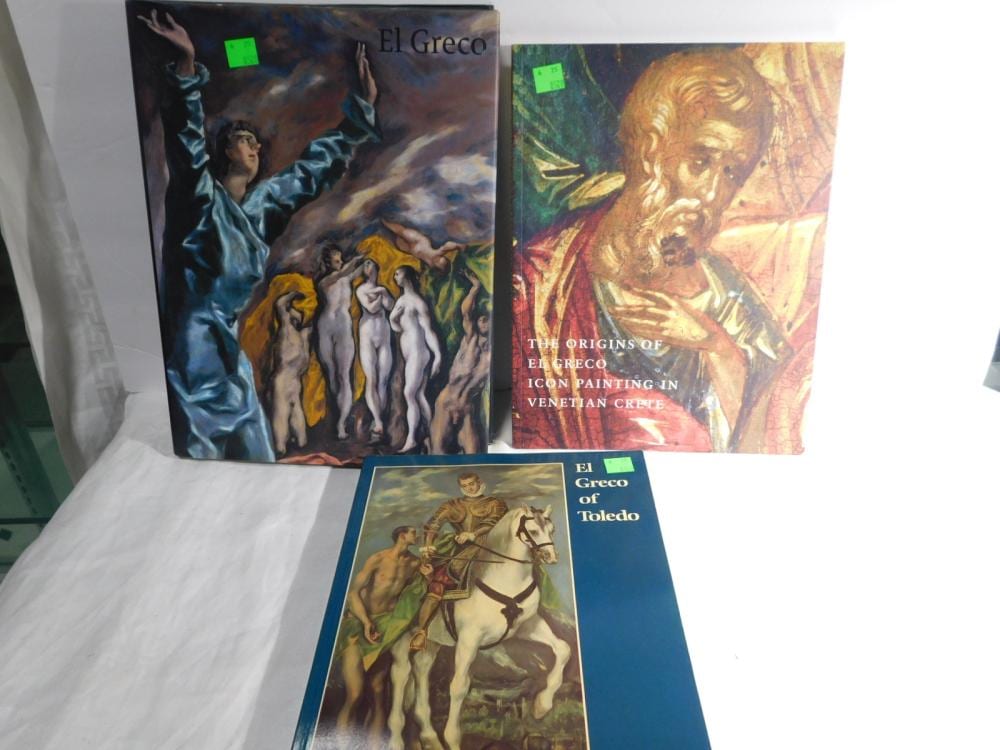 3 volumes on el greco · Barry S. Slosberg Inc · 2025-06-17 El Greco comparable auction result: 3 volumes on el greco