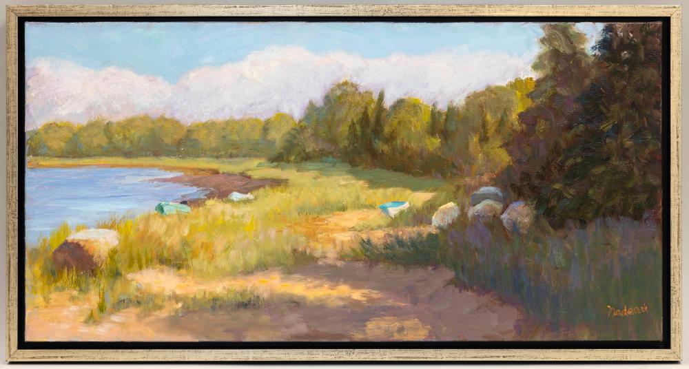 Rosalie Nadeau comparable auction result: rosalie stambler nadeau massachusetts contemporary east of asa s oil on canvas 15 x 30 framed 16 5 x 31 5