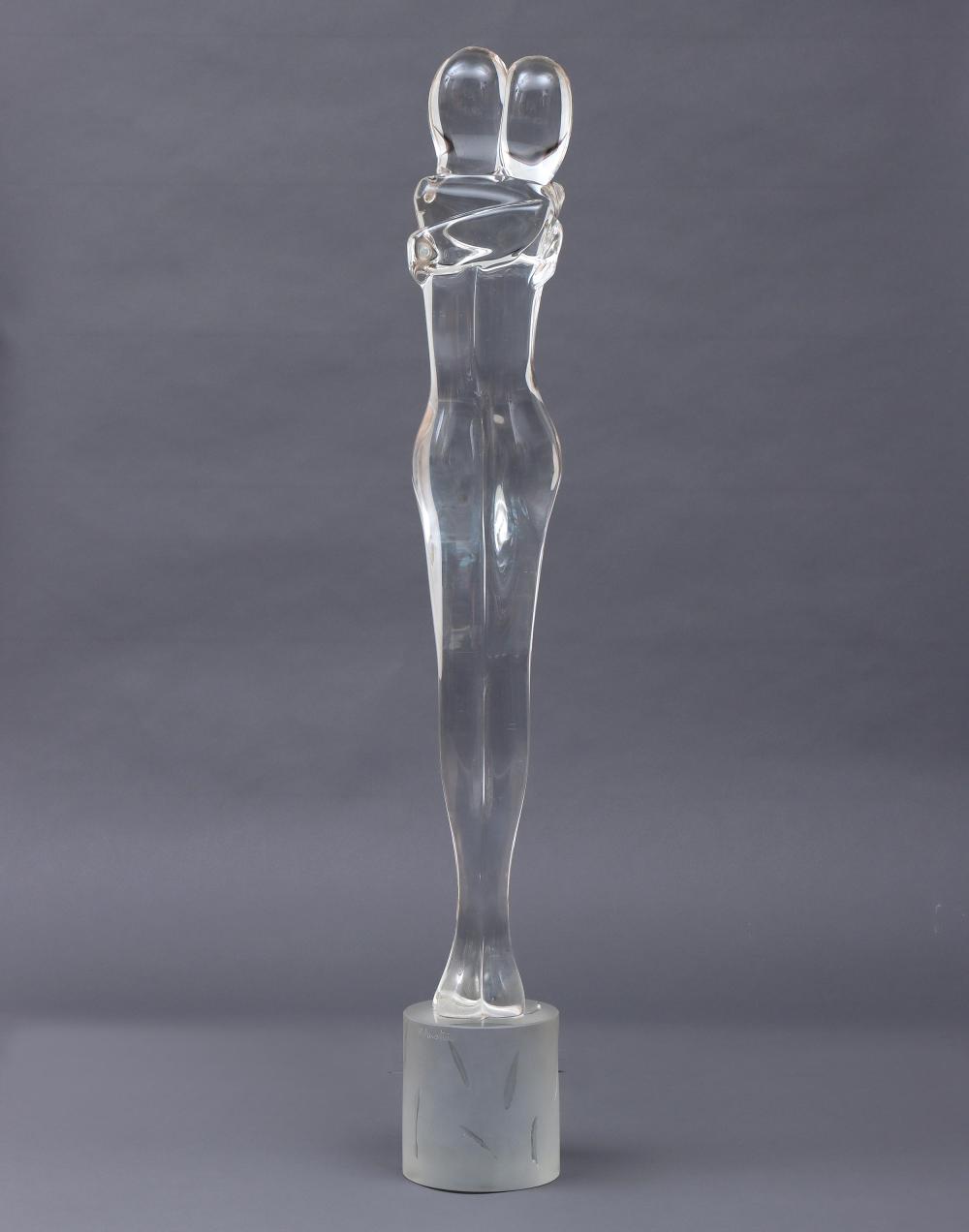 Renato Anatra comparable auction result: renato anatra italian b 1943 the lovers murano glass