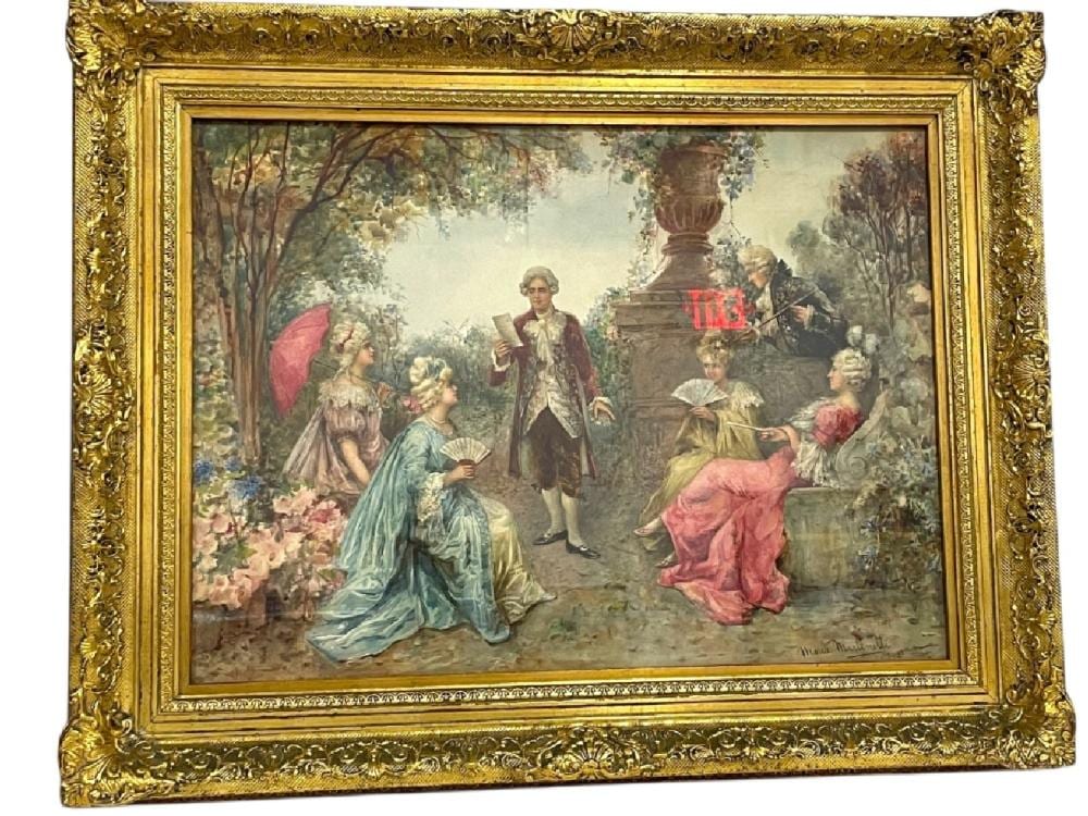 Maria Martinetti comparable auction result: maria martinetti signed watercolor 29