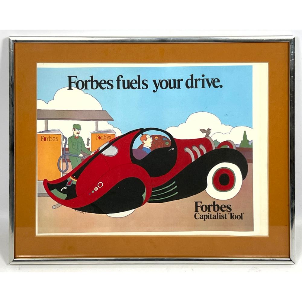 Seymour Chwast comparable auction result: seymour chwast lithograph 1987 forbes capitalist tool advertisement