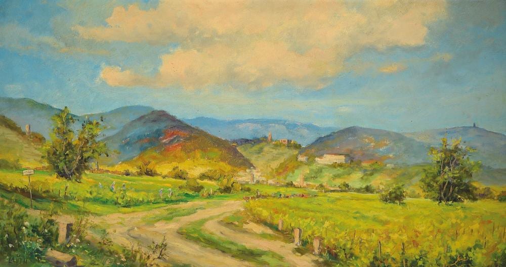 Robert Lauth comparable auction result: robert lauth 1896 1985 ludwigshafen view of die limburg