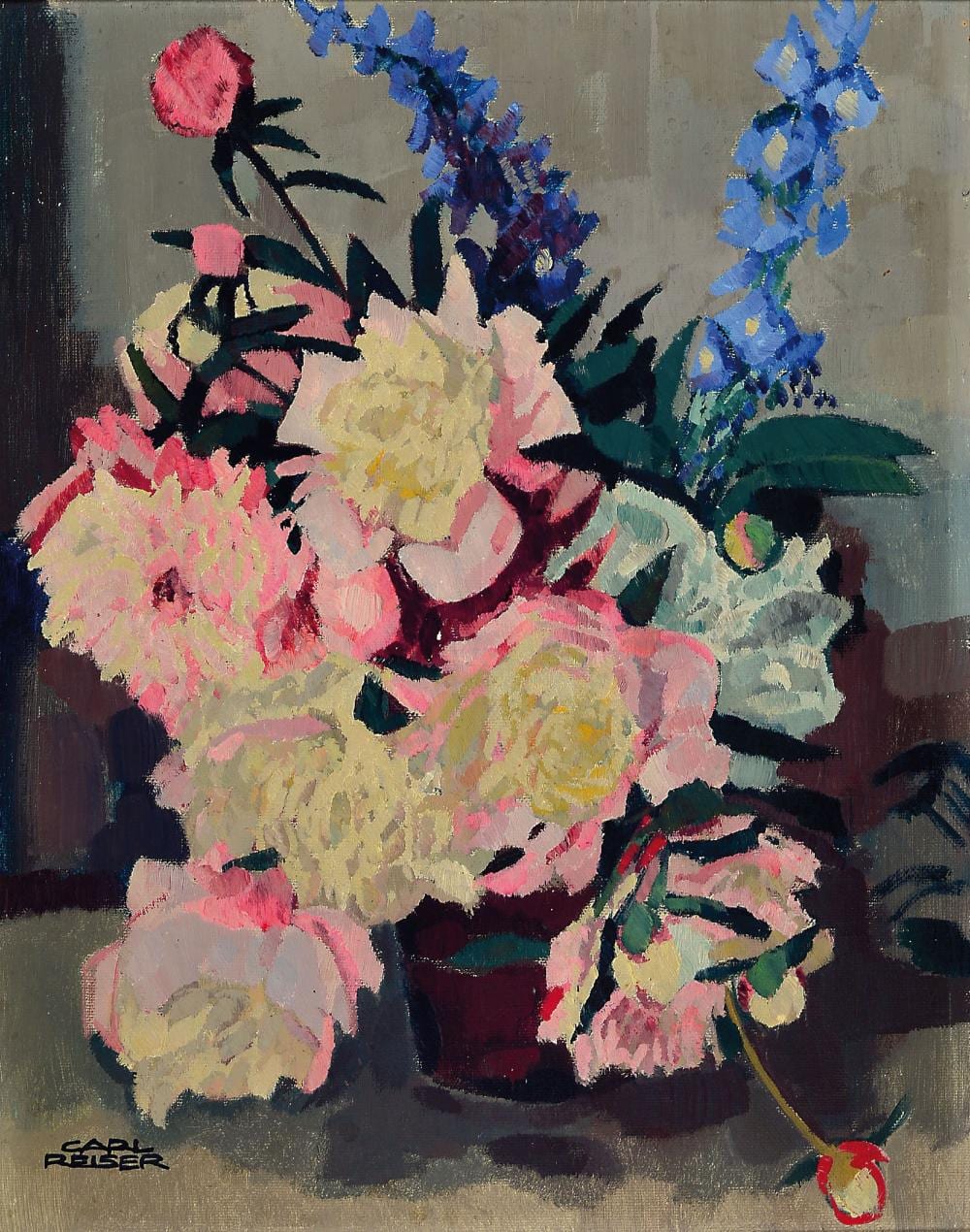 Carl Reiser comparable auction result: carl reiser 1877 partenkirchen 1950 munich flower still