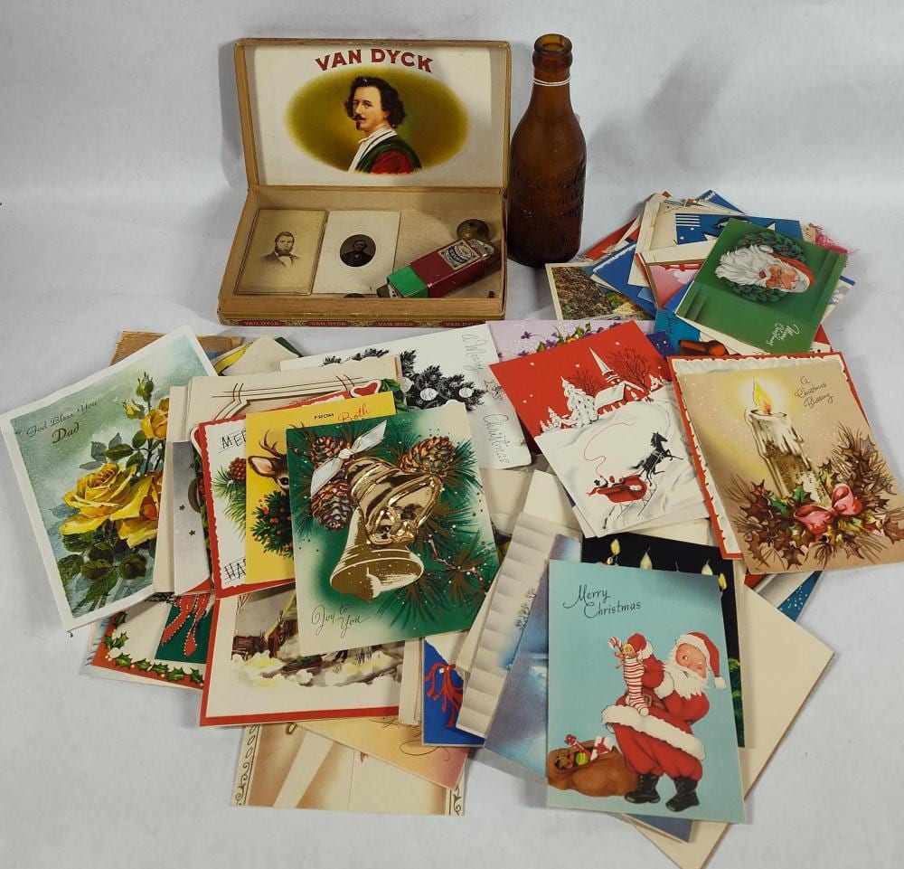 Holiday Postcards, Coke Bottle, Early Buttons & More sold by Atlee Raber Auctioneer, lot 362 — auction record photograph