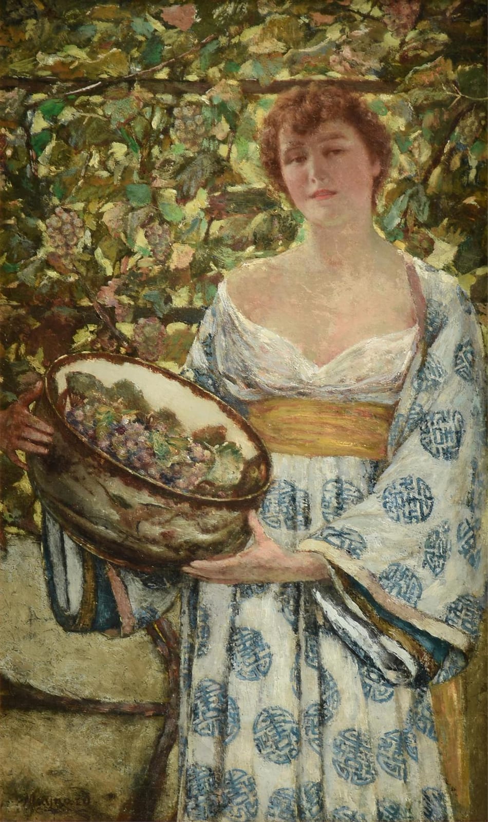 george willoughby maynard american 1843 1923 gathering grapes 19th 20th century 21 1 2 x 14 in 54 6 x 35 6 cm frame 30 x 22 in 76 2 x 55 9 cm · Simpson Galleries, LLC · 2025-09-13 George Willoughby Maynard comparable auction result: george willoughby maynard american 1843 1923 gathering grapes 19th 20th century 21 1 2 x 14 in 54 6 x 35 6 cm frame 30 x 22 in 76 2 x 55 9 cm