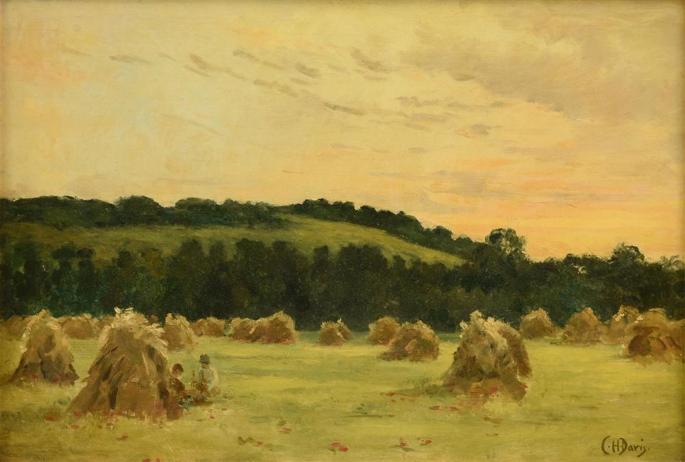 Charles Harold Davis comparable auction result: charles harold davis american 1856 1933 children in the hayfield 19th 20th century 15 x 21 1 2 in 38 1 x 54 6 cm frame 22 x 29 in 55 9 x 73 7 cm