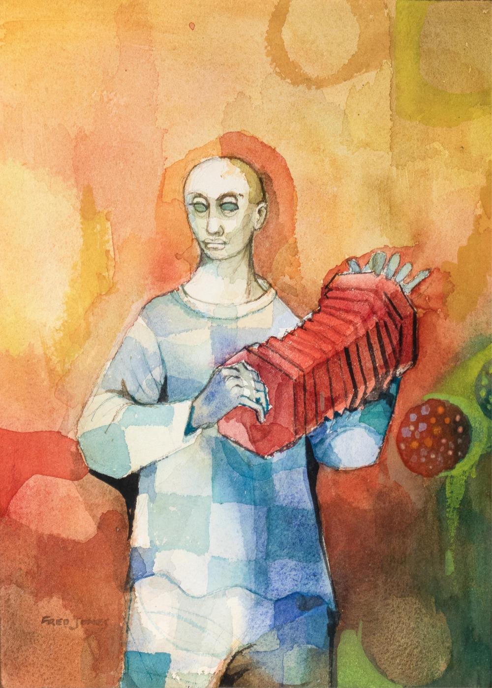 Frederick D. Jones comparable auction result: frederick d jones jr 1913 1996 untitled harlequin