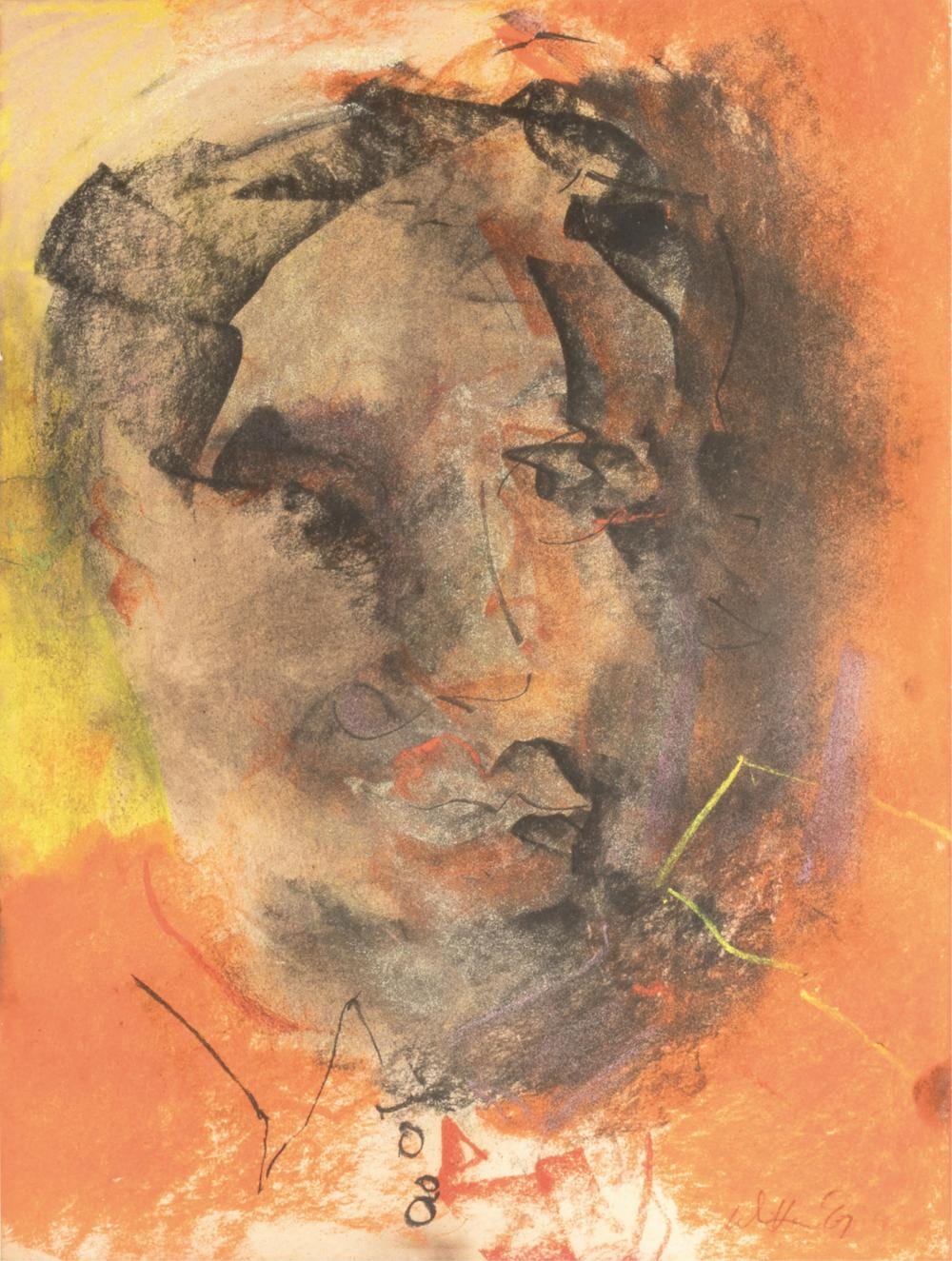 Jack Whitten comparable auction result: jack whitten 1939 2018 untitled portrait