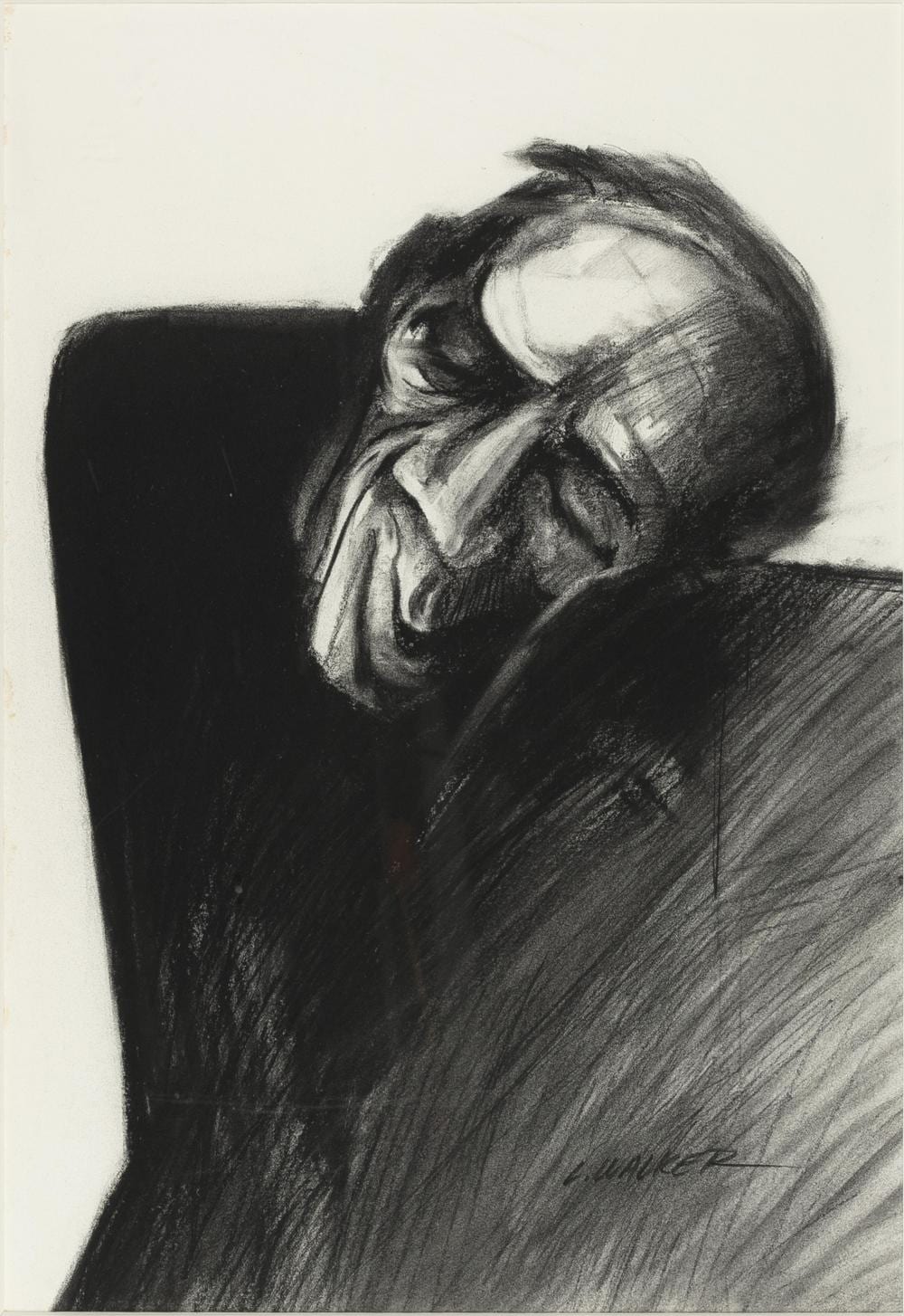 Lawrence Walker comparable auction result: larry walker b 1935 untitled portrait of a man