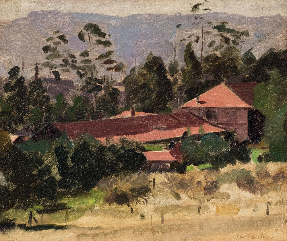 Max Meldrum comparable auction result: max meldrum the georgian guest house olinda 1933