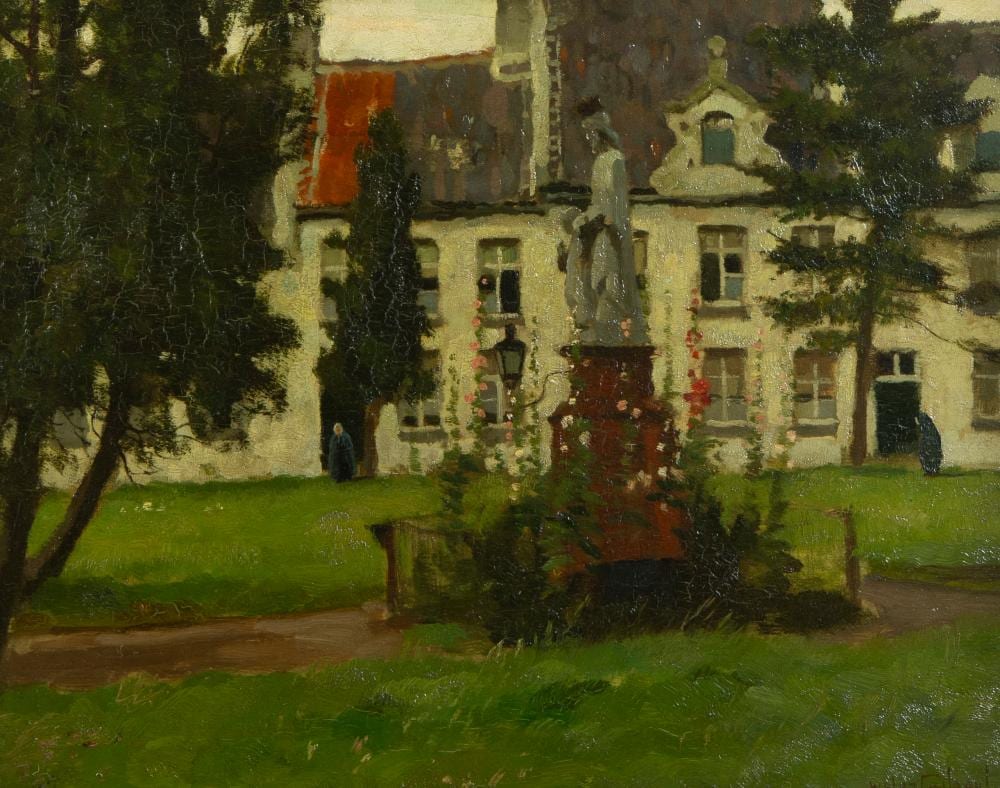 Victor Gilsoul comparable auction result: victor gilsoul 1867 1939 oil on panel signed view of the beguinage sint jozef in dendermonde