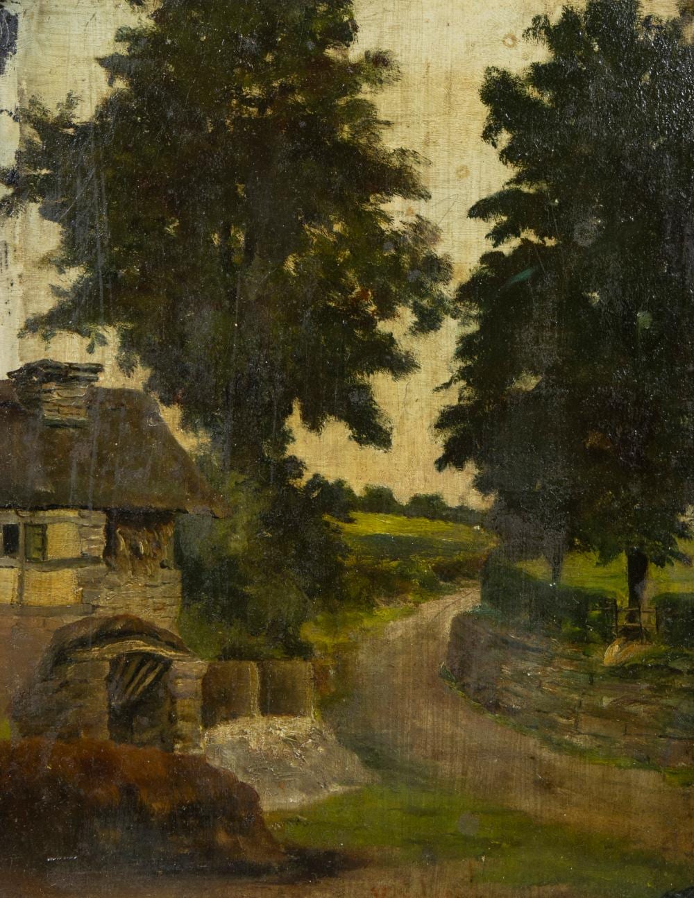 Victor Gilsoul comparable auction result: victor gilsoul 1867 1939 oil on cardboard farm view signed