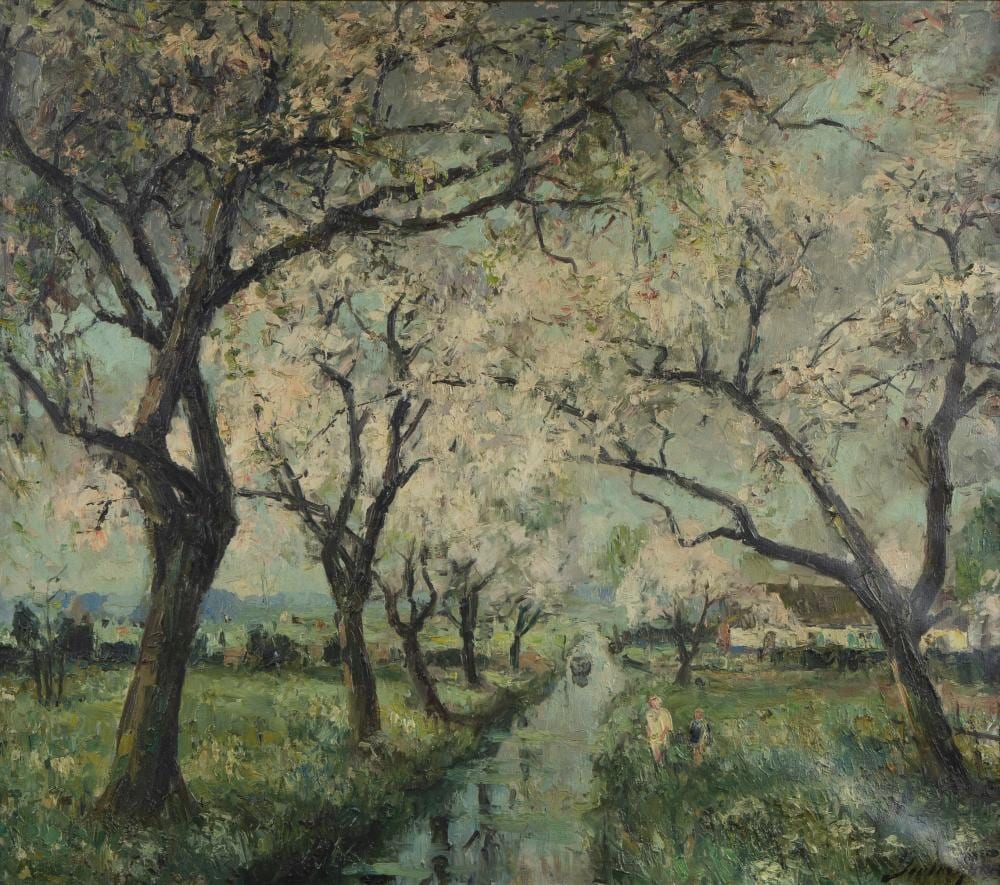 Pieter Gorus comparable auction result: pieter gorus 1881 1941 oil on canvas blossoming orchard signed