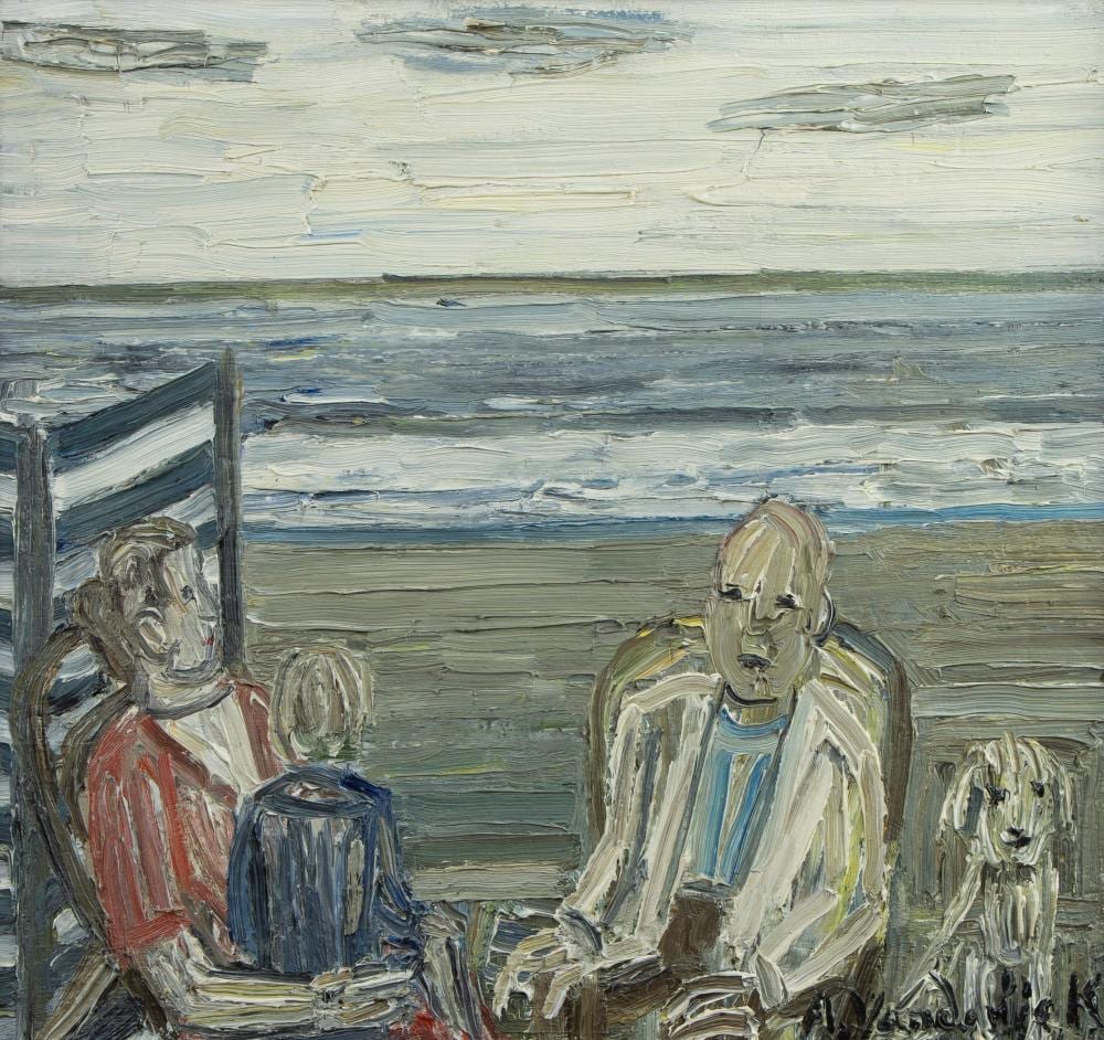 Armand Vanderlick comparable auction result: armand vanderlick 1897 1985 oil on canvas famille la mer signed
