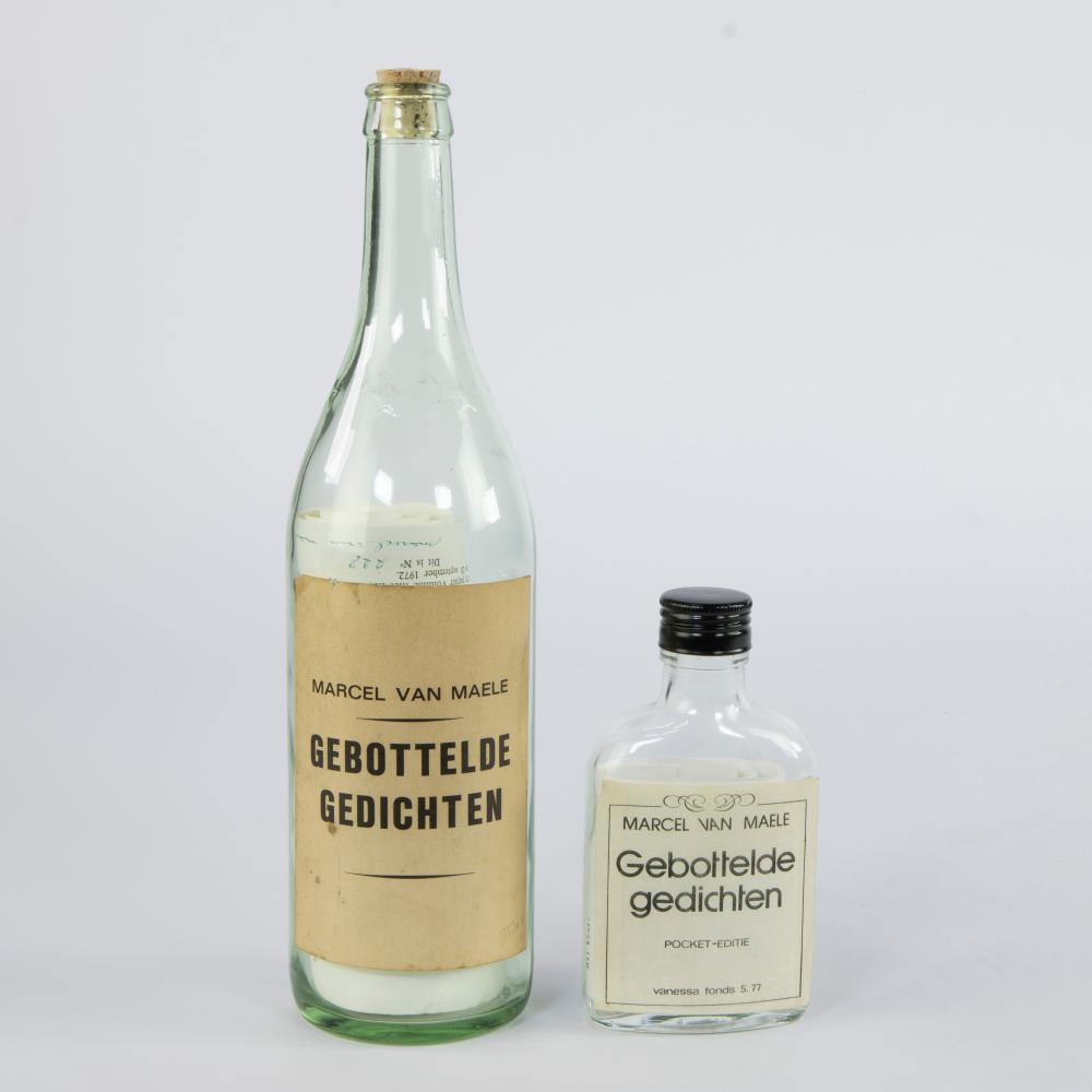 marcel van maele 1931 2009 2 bottles with bottled poems · Maison Jules Veilinghuis · 2025-06-22 Marcel Van Maele comparable auction result: marcel van maele 1931 2009 2 bottles with bottled poems