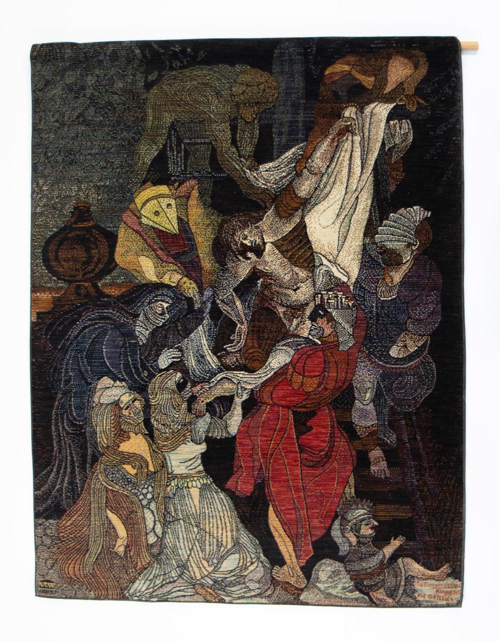 Vic Gentils comparable auction result: vic gentils 1919 1997 carpet the descent from the cross after rubens signed