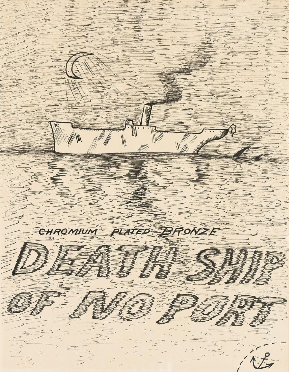 Horace Clifford Westermann comparable auction result: horace clifford westermann 1922 1981 death ship of no port sketch for sculpture