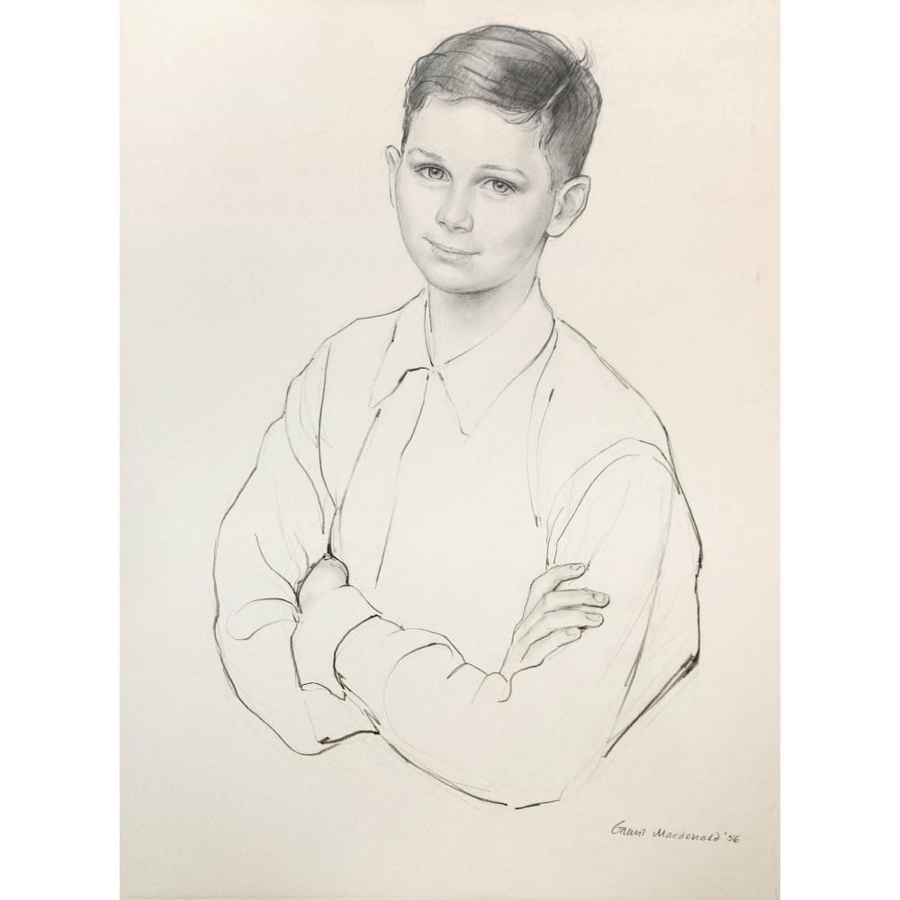 Grant Kenneth Macdonald comparable auction result: grant kenneth macdonald canadian 1909 1987 portrait of a young lad