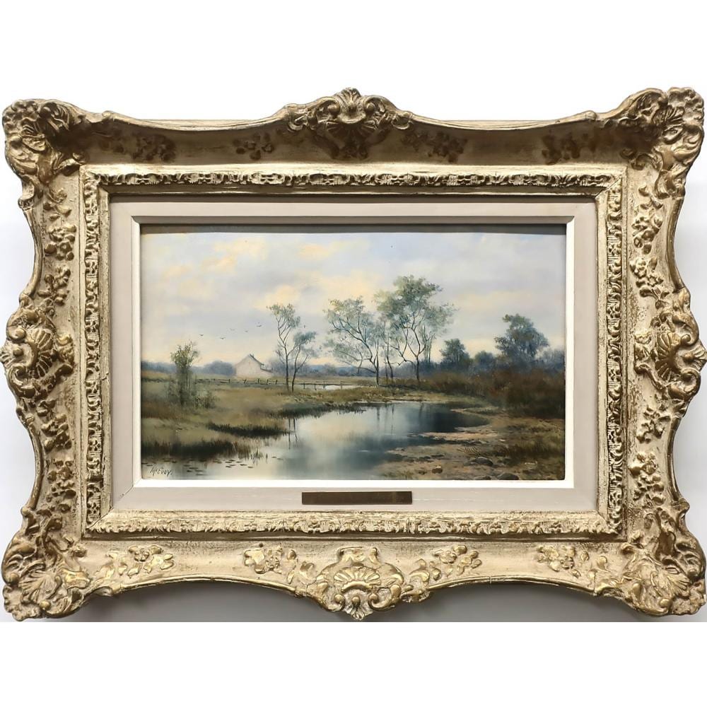 Henry Nesbitt McEvoy comparable auction result: henry nesbitt mcevoy canadian 1828 1914 untitled tranquil pond