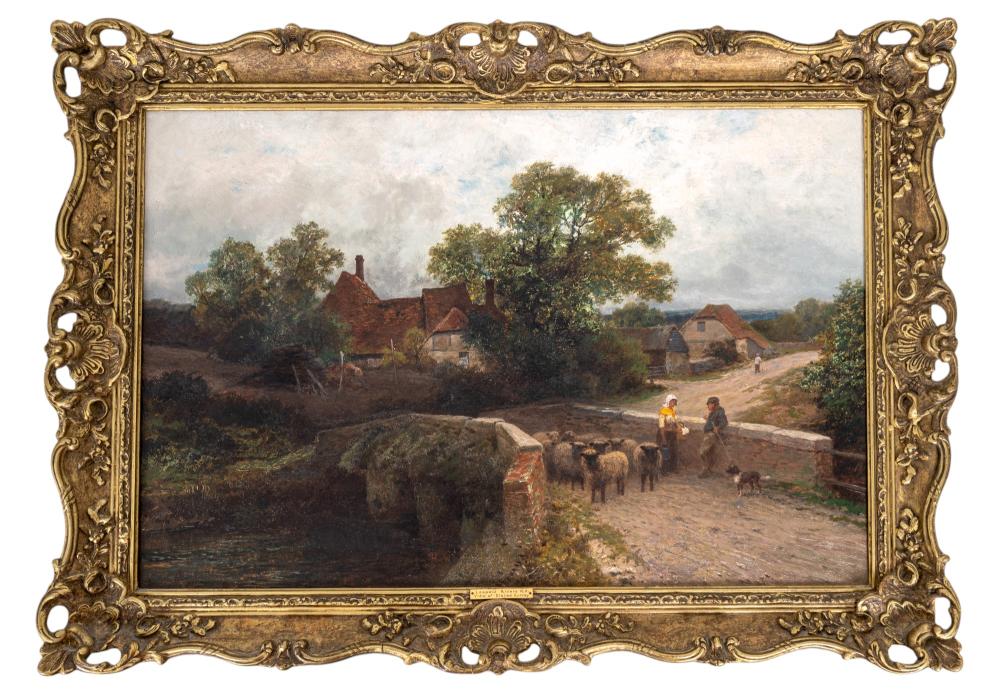 Leopold Rivers comparable auction result: leopold rivers painting 1882 elstead surrey