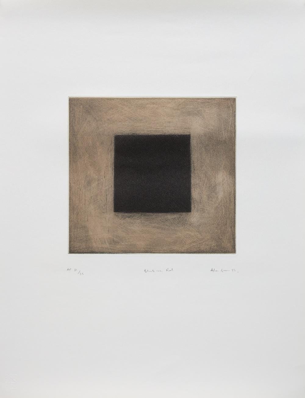 Alan Green comparable auction result: alan green british 1932 2003 black over red 1982