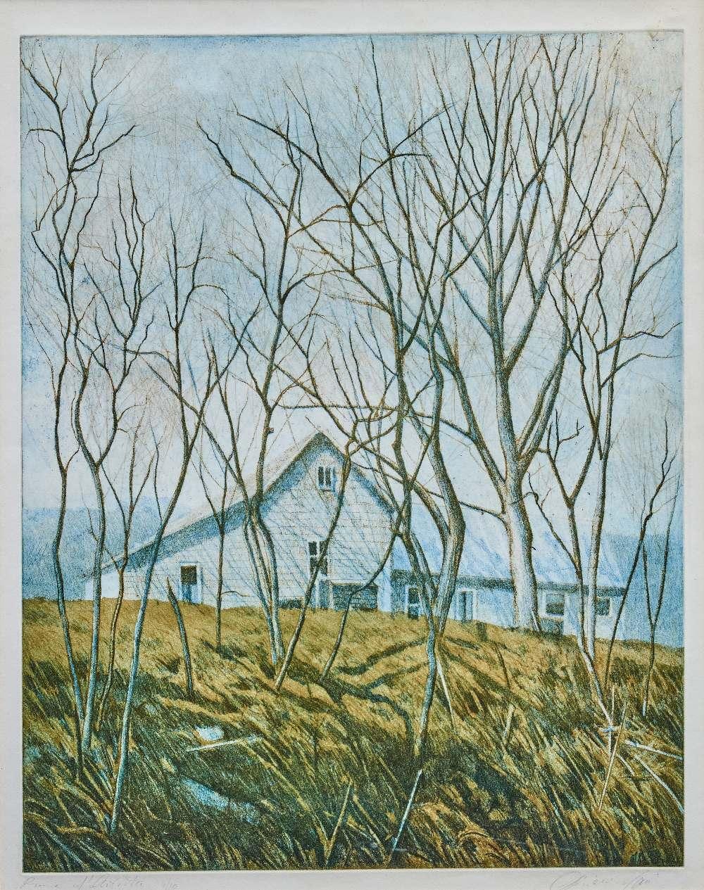 Oliviero Masi comparable auction result: oliviero masi italian b 1949 the house behind the trees