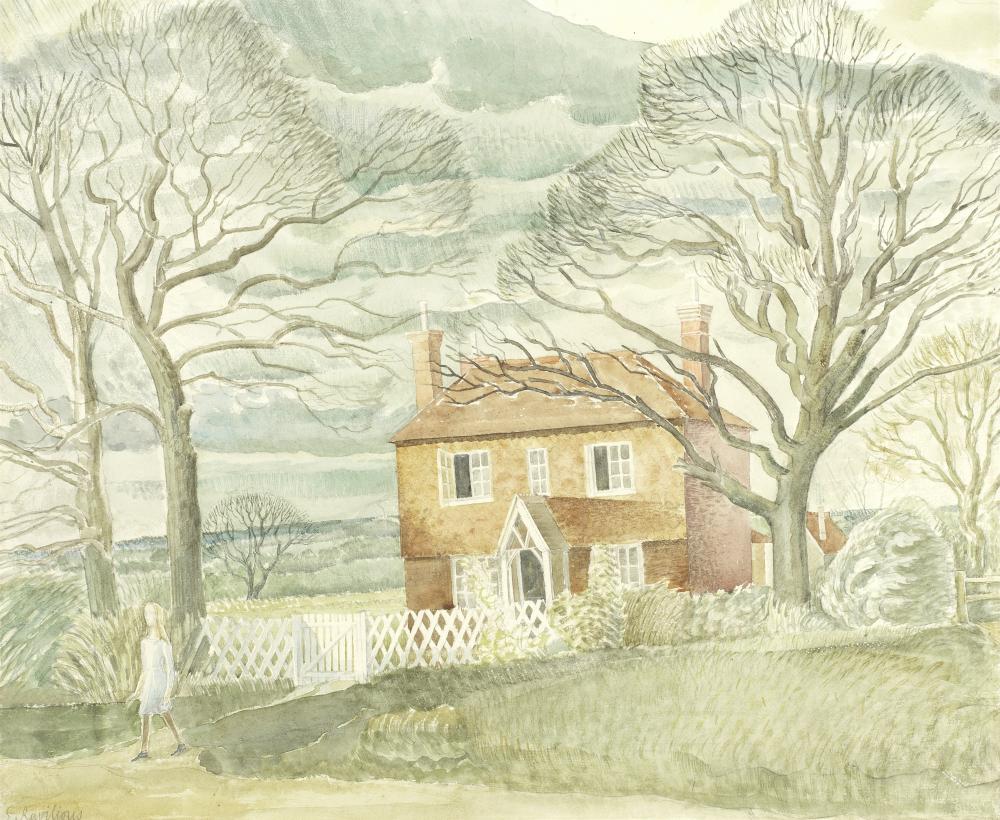 Eric William Ravilious comparable auction result: eric william ravilious british 1903 1942 the red house 40 2 x 46 4 cm 15 3 4 x 18 1 4 in executed in 1924