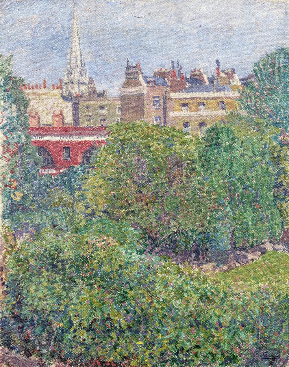 Spencer Frederick Gore comparable auction result: spencer frederick gore british 1878 1914 mornington crescent 50 7 x 40 8 cm 20 x 16 1 8 in painted in 1910