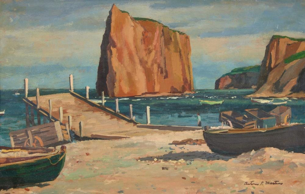 Antonio Pietro Martino comparable auction result: antonio pietro martino american 1902 1988 beached fishing boats