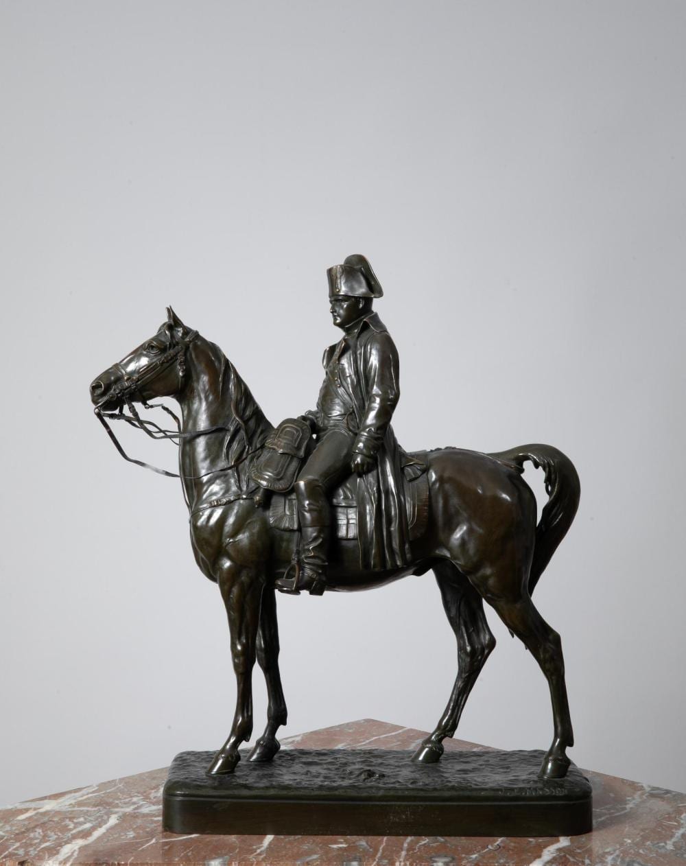 Jules Edmond Masson comparable auction result: jules edmond masson 1871 1932 napol on cheval bronze patine brune