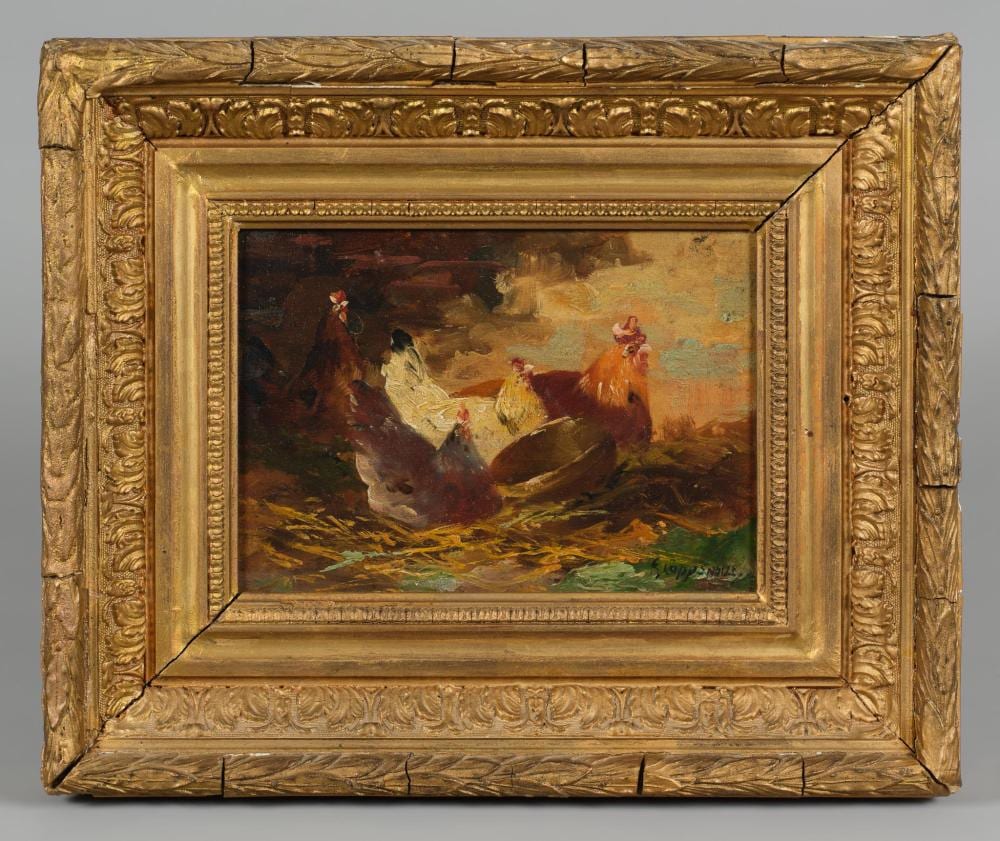 Edmond van Coppenolle comparable auction result: edmond van coppenolle c 1843 46 1915 vue de bassecours
