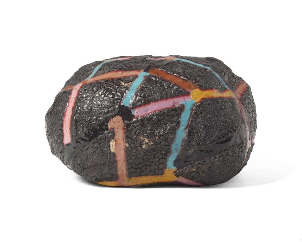 Jun Kaneko comparable auction result: jun kaneko japanese b 1942 chunk 1984