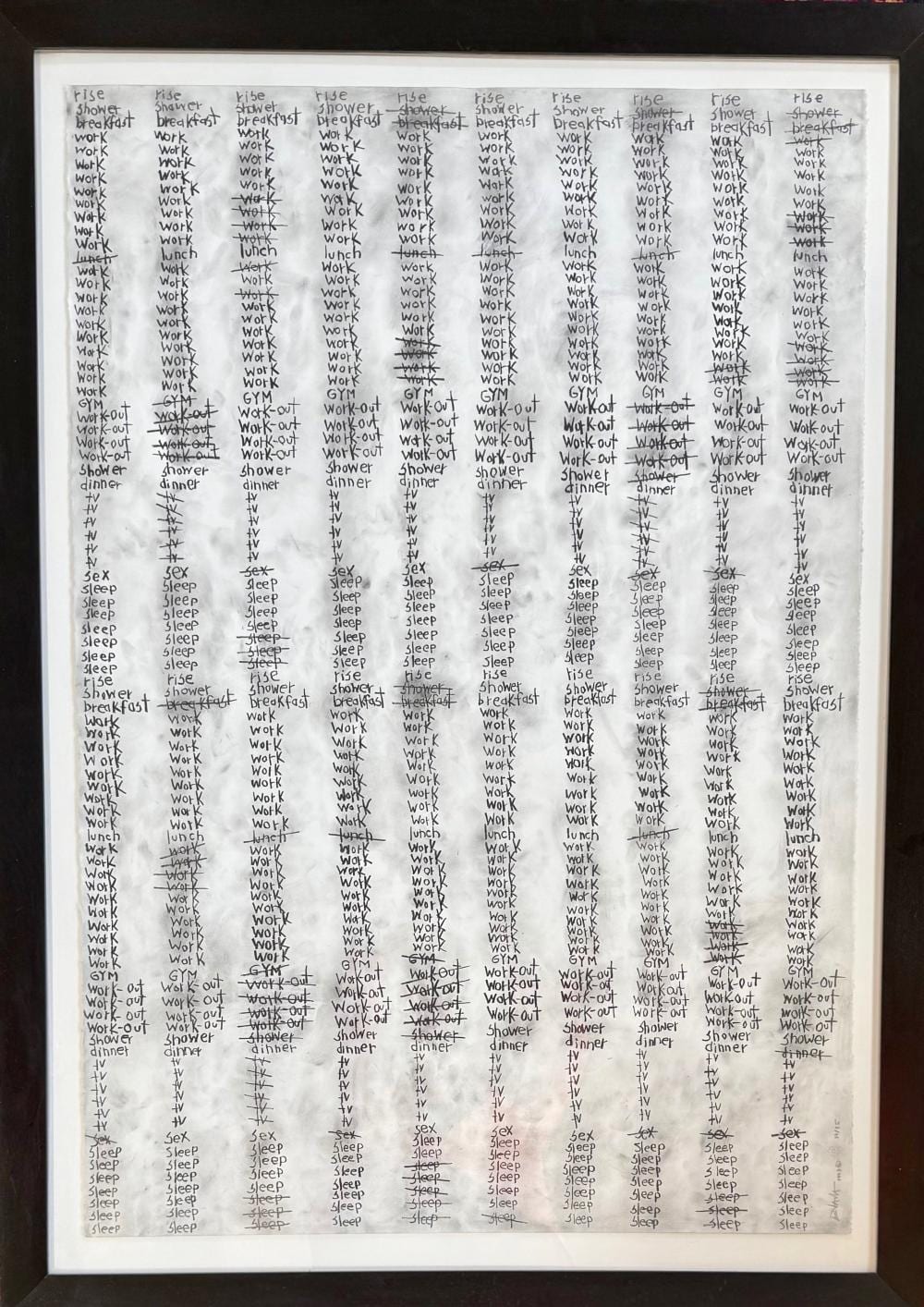 Kay Rosen comparable auction result: kay rosen american b 1943 my every day 1997