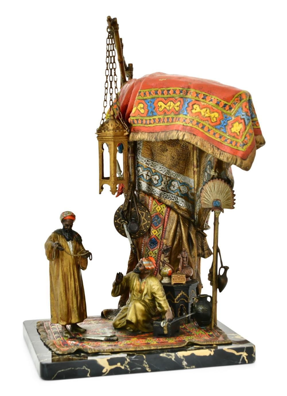 A. Chotka comparable auction result: anton chotka austrian 1881 1955 orientalist lamp of a jewlery salesman