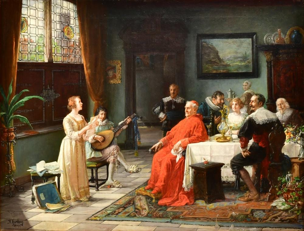 Adolf Humborg comparable auction result: adolf humborg austrian german 1847 1921 the recital