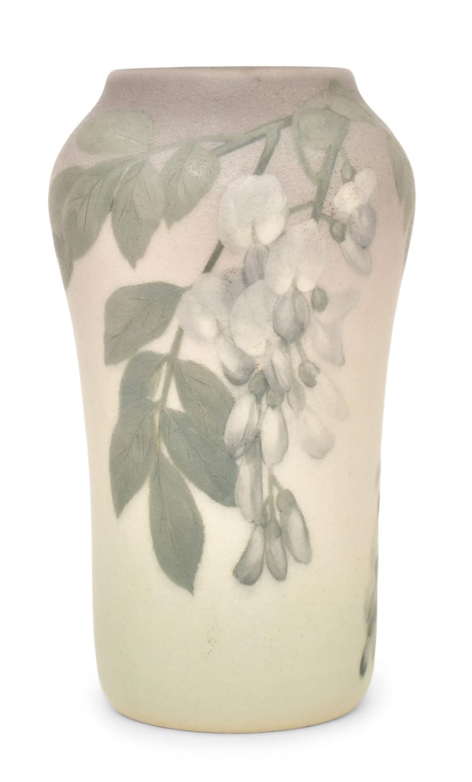 Elizabeth Lincoln comparable auction result: rookwood pottery vellum wisteria vase decorated by elizabeth lincoln